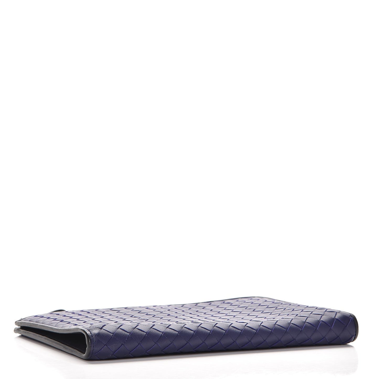 Nappa Intrecciato Flat Zip Pouch