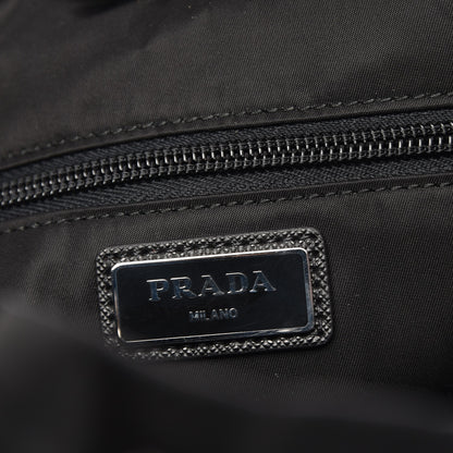Prada Tessuto Nylon Impunturato Double Buckle Backpack Baltico Black 6 of 8