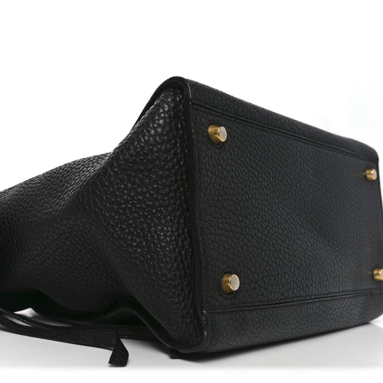 Celine Bullhide Calfskin Medium Ring Bag Black 13 of 18