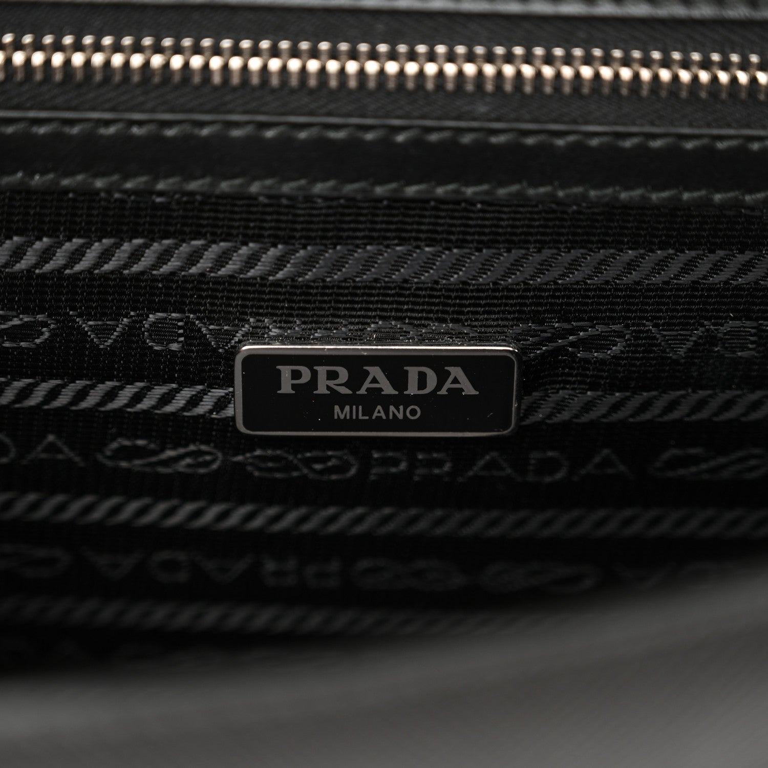 Prada Saffiano Pattina Crossbody Bag Black 6 of 10