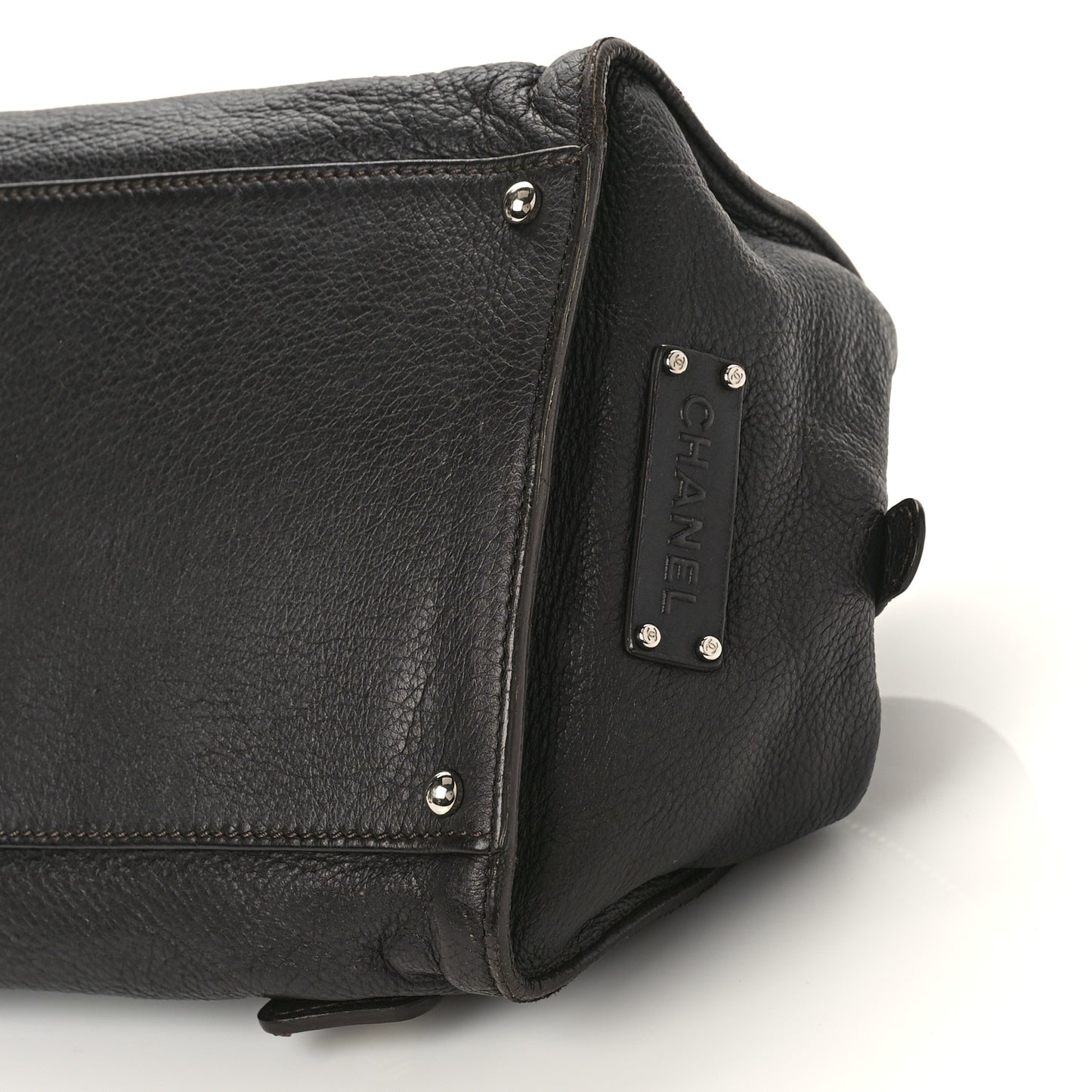 Calfskin Bolt Bowler Black