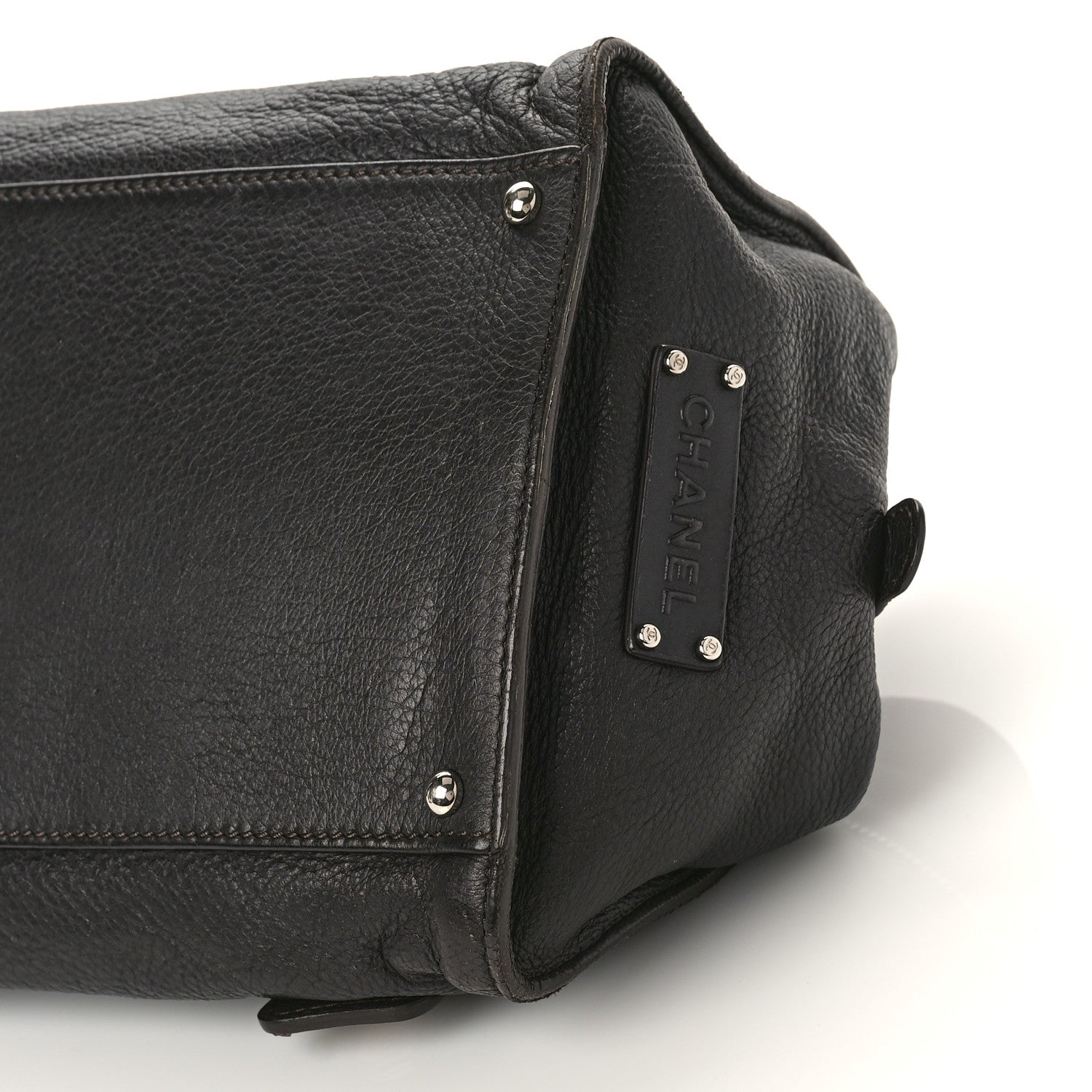 Chanel Calfskin Bolt Bowler Black 9 of 15