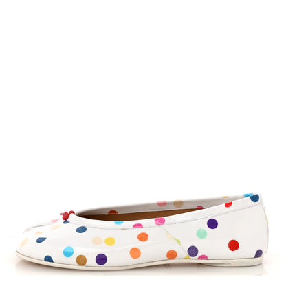 Maison Margiela Coated Canvas Confetti Printed New Ballerina Flats 37 White Multicolor 1 of 11