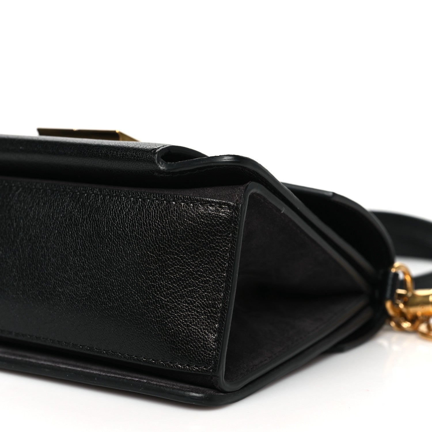 Givenchy Goatskin Suede Small GV3 Shoulder Bag Black Grey 9 of 9