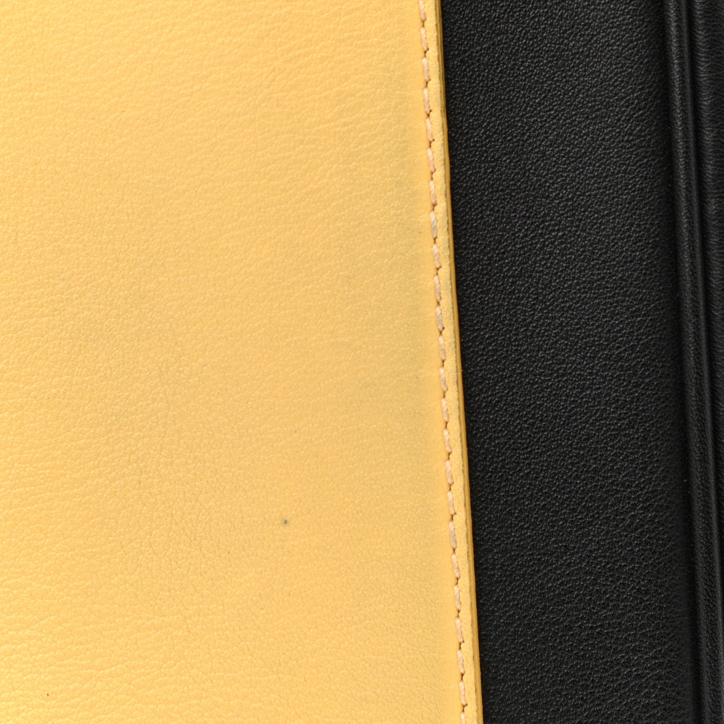 Smooth Calfskin Small Tri-Color Be Dior Flap Black Grey Yellow