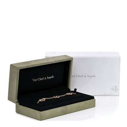 Van Cleef & Arpels 18K Yellow Gold 5 Motifs Guilloche Vintage Alhambra Bracelet 8 of 8