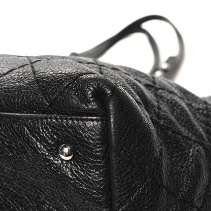 Chanel Glazed Calfskin Large On The Road Tote Black 10 of 14
