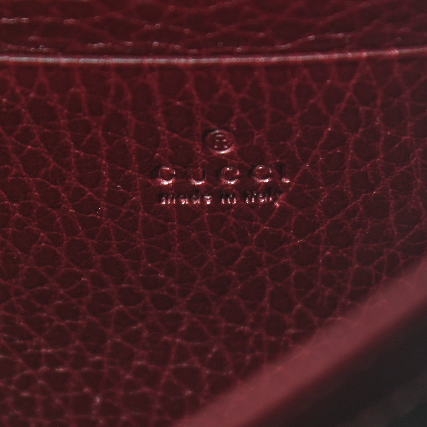 Gucci Dollar Calfskin Crystal Mini Dionysus Chain Wallet Vintage Bordeaux 6 of 11