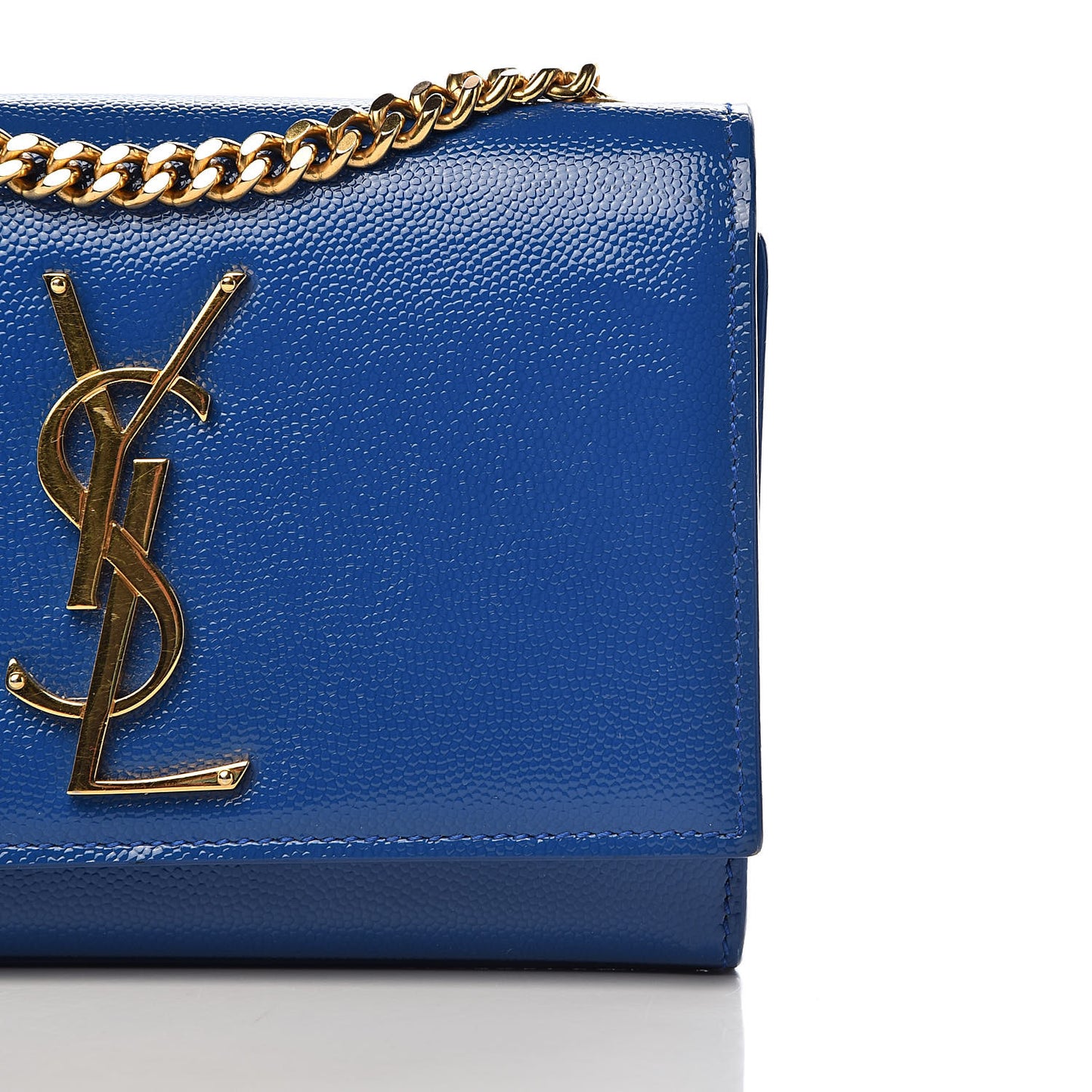 Grain De Poudre Small Classic Monogram Kate Satchel Royal Blue