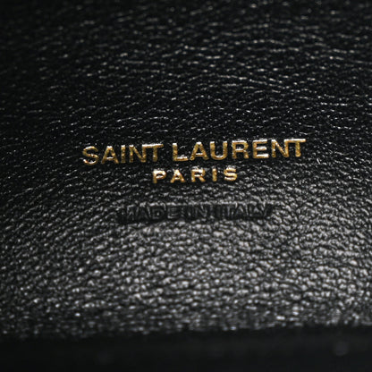 Saint Laurent Patent Pyramid Clutch Black 6 of 9