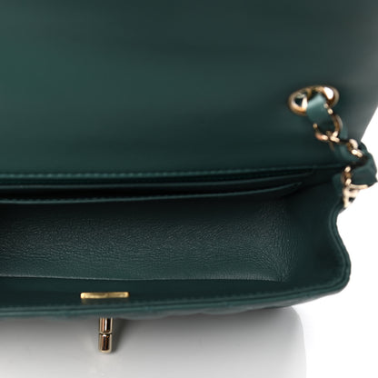 Chanel Lambskin Quilted Mini Rectangular Flap Green 4 of 4