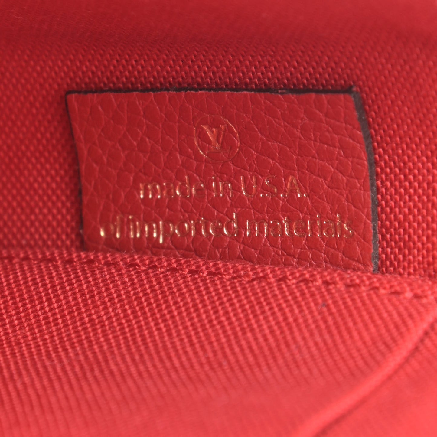 Empreinte Pochette Felicie Chain Wallet Scarlet