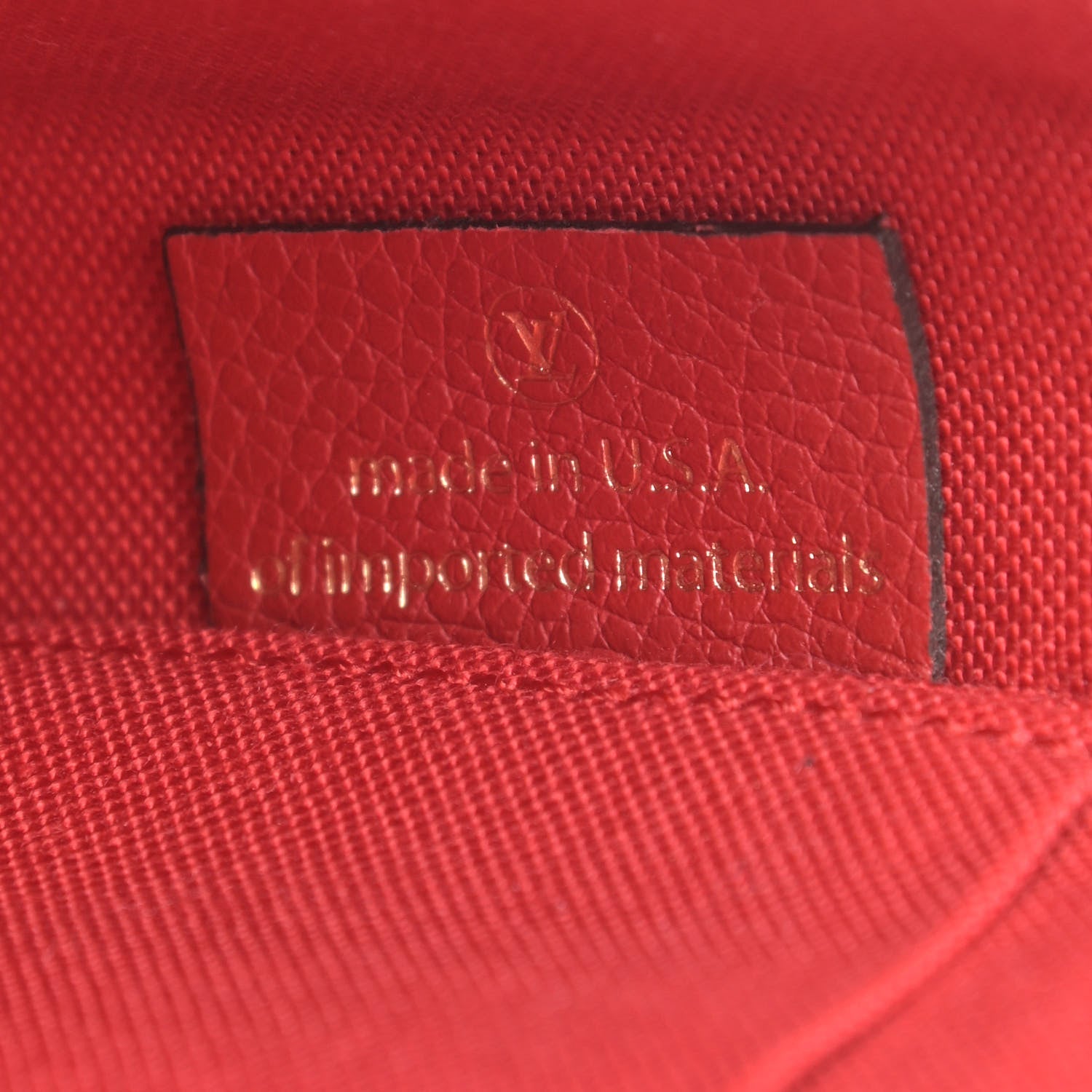 Louis Vuitton Empreinte Pochette Felicie Chain Wallet Scarlet 8 of 11