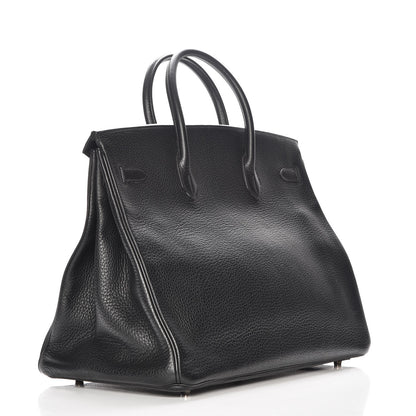 Hermes Taurillon Clemence Birkin 40 Black 3 of 31