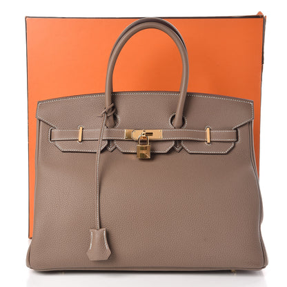 Hermes Togo Birkin 35 Etoupe 32 of 32