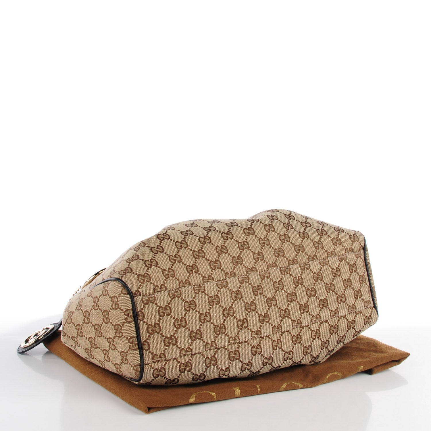 Gucci Monogram Medium Sukey Tote Beige Ebony Black 4 of 7