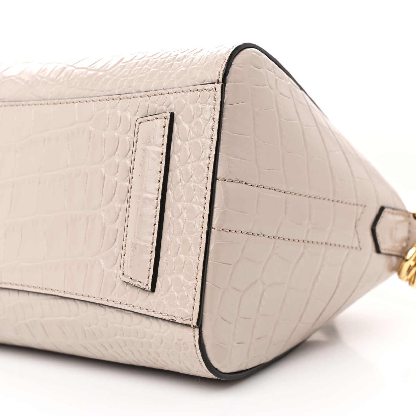 Calfskin Crocodile Embossed Mini Antigona Dune