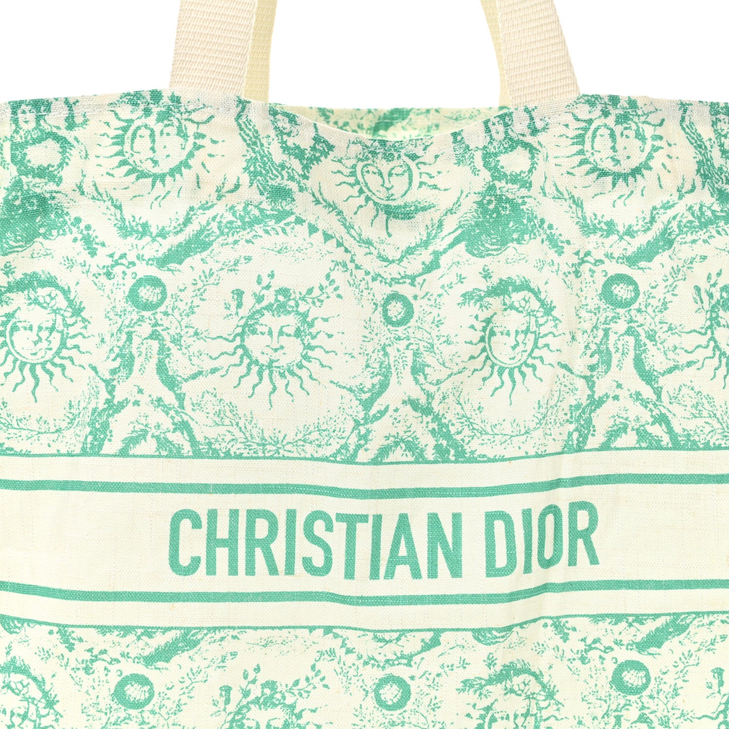 Canvas Dioriviera Toile de Jouy Soleil Tote Aquamarina