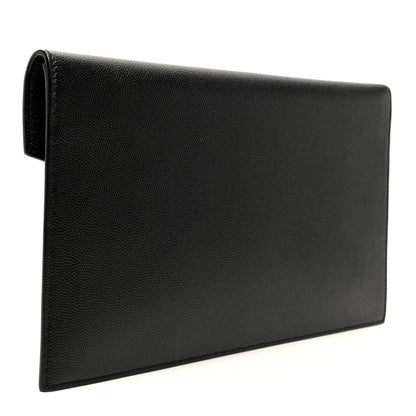 Saint Laurent Grain De Poudre Uptown Pouch Black 3 of 8