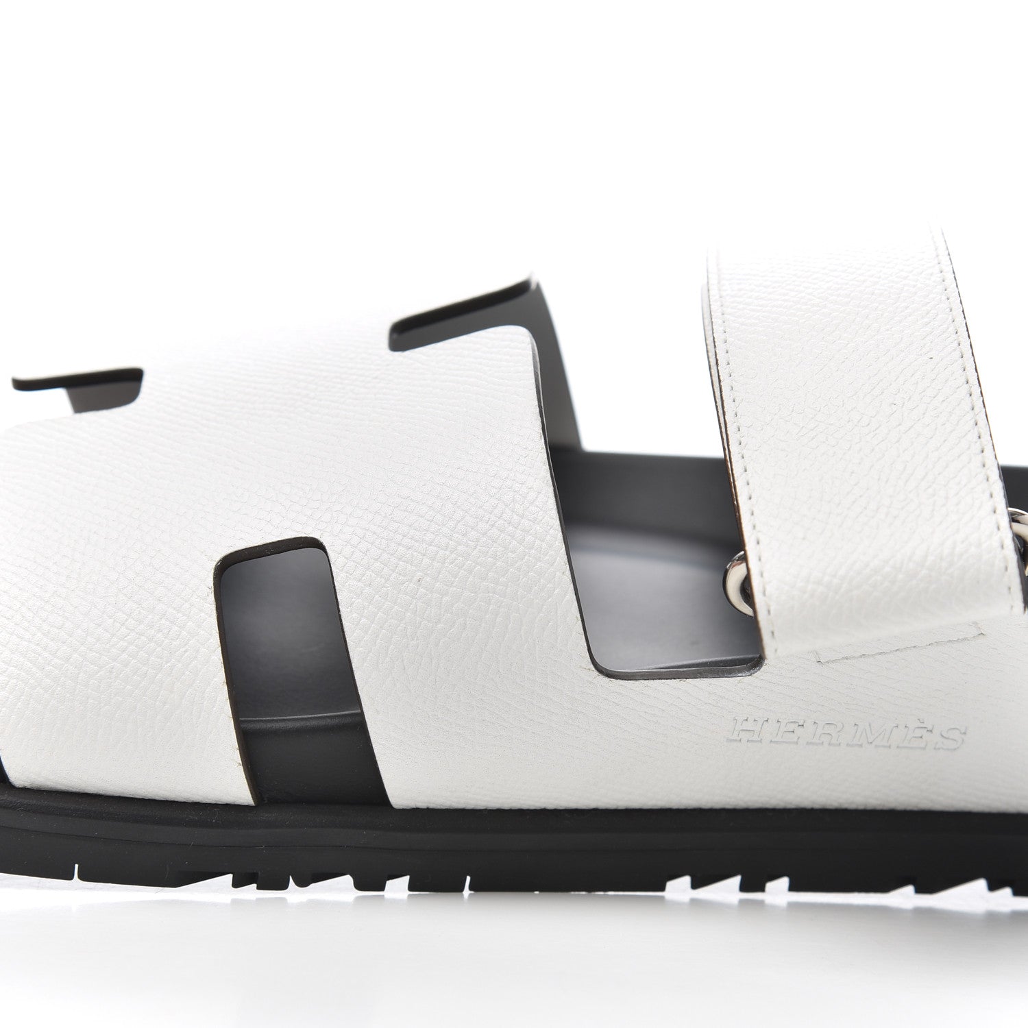 Hermes Epsom Mens Chypre Sandals 43 White 11 of 17