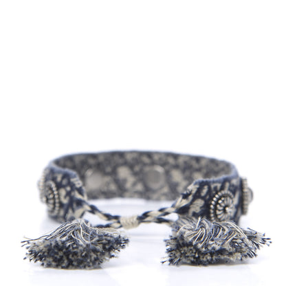 Christian Dior Woven Cotton Oblique J'Adior Friendship Bracelet Blue 3 of 4