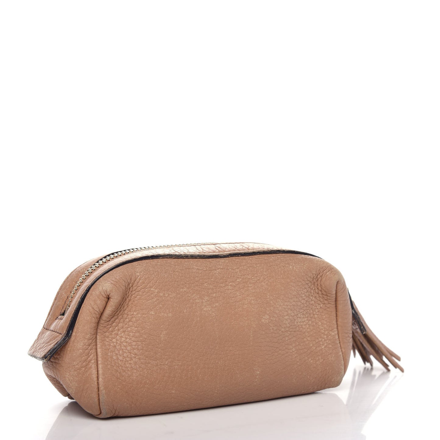 Pebbled Calfskin Soho Small Cosmetic Case Camelia