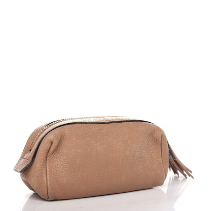 Gucci Pebbled Calfskin Soho Small Cosmetic Case Camelia 3 of 7