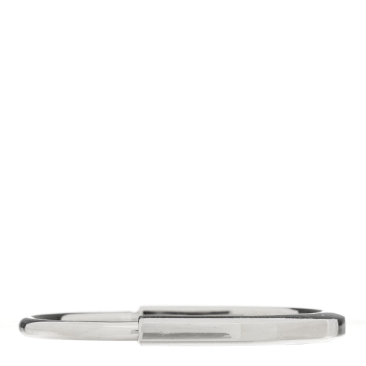 18K White Gold Tiffany Lock Bangle Bracelet