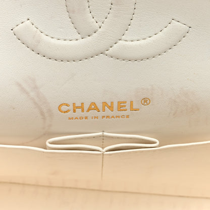 Chanel Caviar Quilted Medium Double Flap White 6 of 16