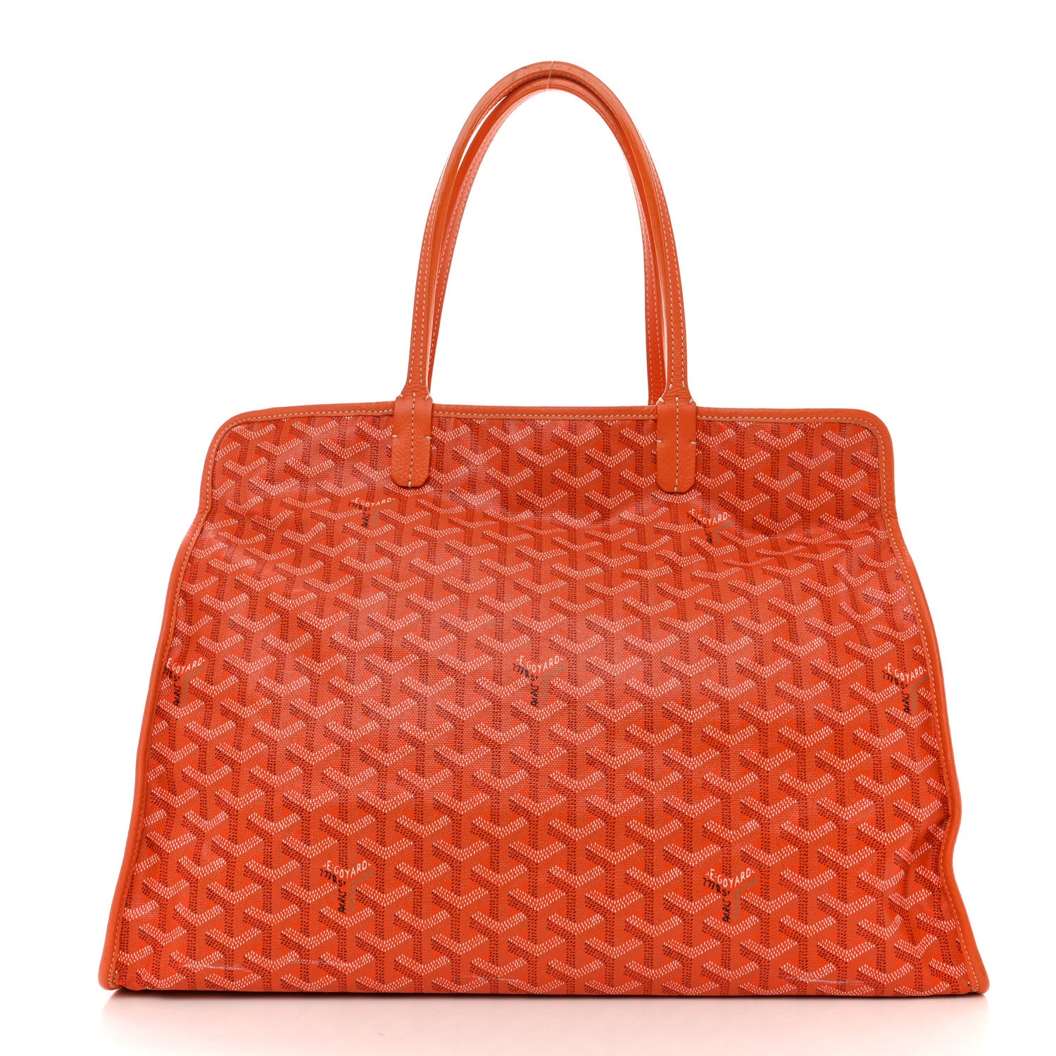 Goyard Goyardine Sac Hardy Pet Carrier PM Orange 3 of 14