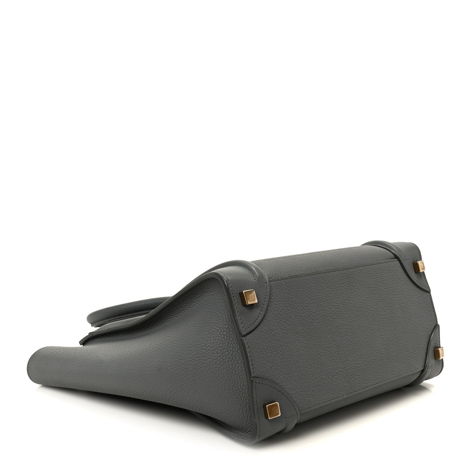 Celine Baby Drummed Calfskin Micro Luggage Kohl 4 of 11