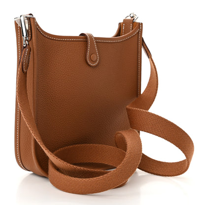 Hermes Taurillon Clemence Evelyne TPM Gold 3 of 11