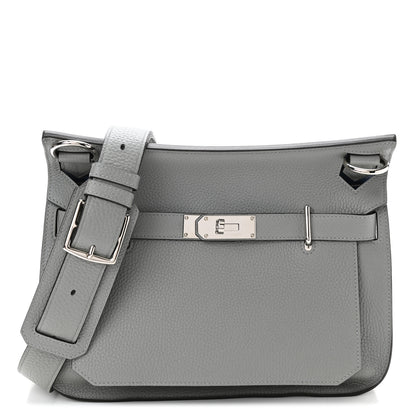 Hermes Taurillon Clemence Jypsiere 31 Gris Mouette Bleu Agate 1 of 10
