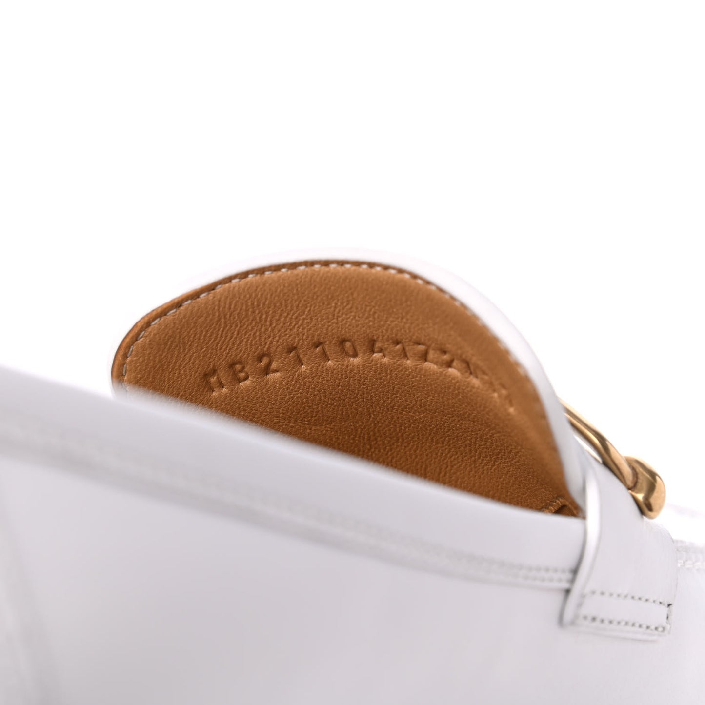 Calfskin Womens Colette Loafers 37.5 White