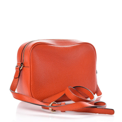 Gucci Pebbled Calfskin Small Soho Disco Bag Sun Orange 3 of 10