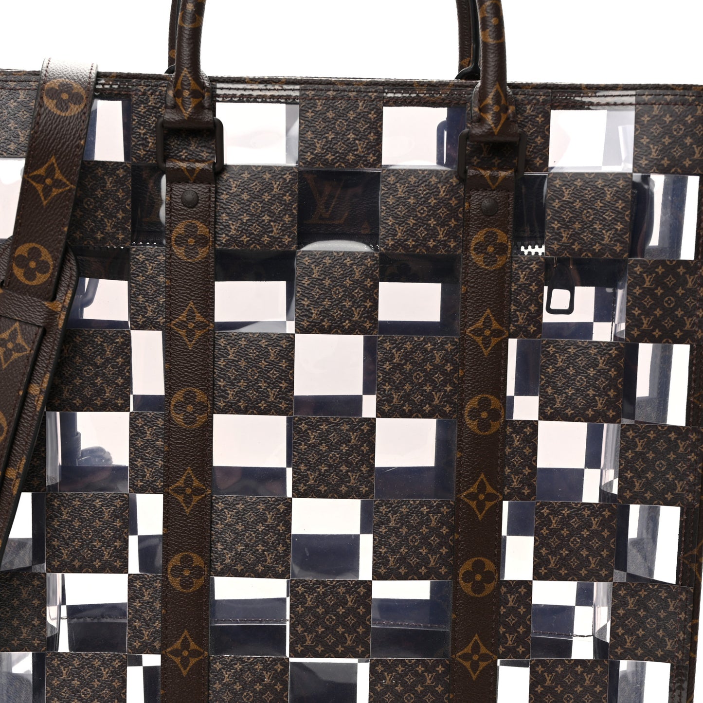 PVC Monogram Chess Sac Plat