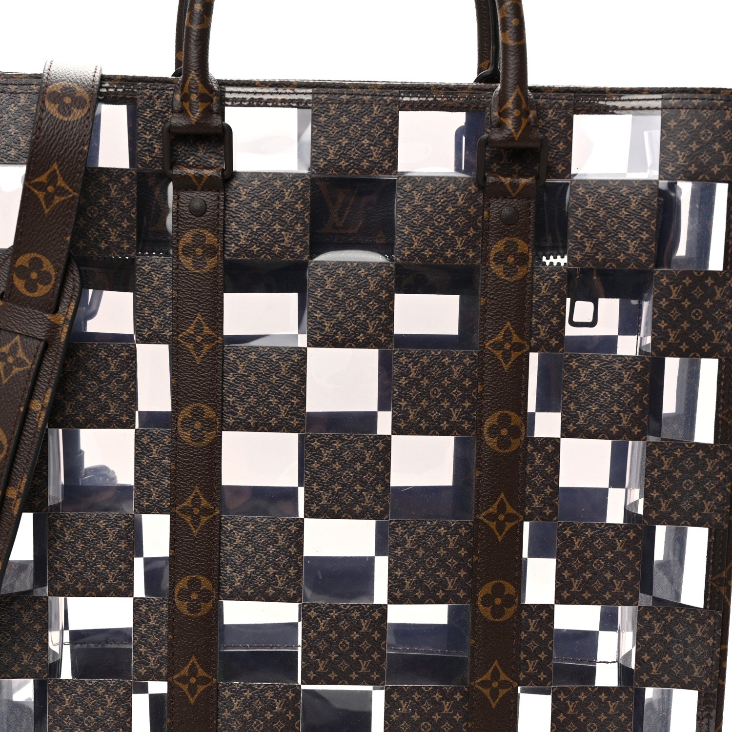 Louis Vuitton PVC Monogram Chess Sac Plat 7 of 10