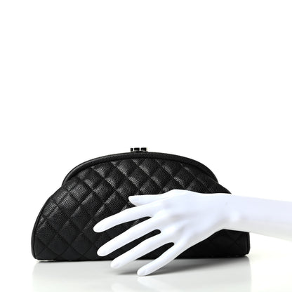 Chanel Caviar Quilted Timeless Clutch Black 2 of 7