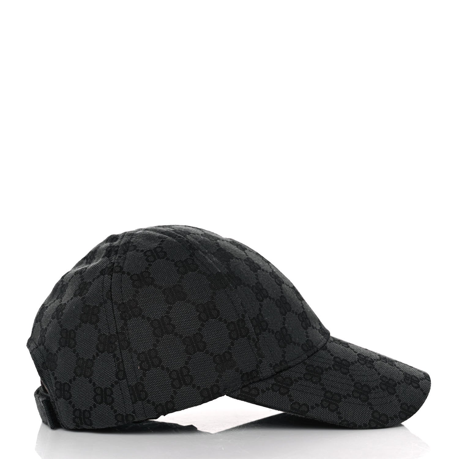 Gucci X BALENCIAGA BB Monogram Baseball Hat S Black 4 of 8