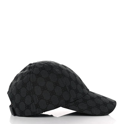 Gucci X BALENCIAGA BB Monogram Baseball Hat S Black 4 of 8