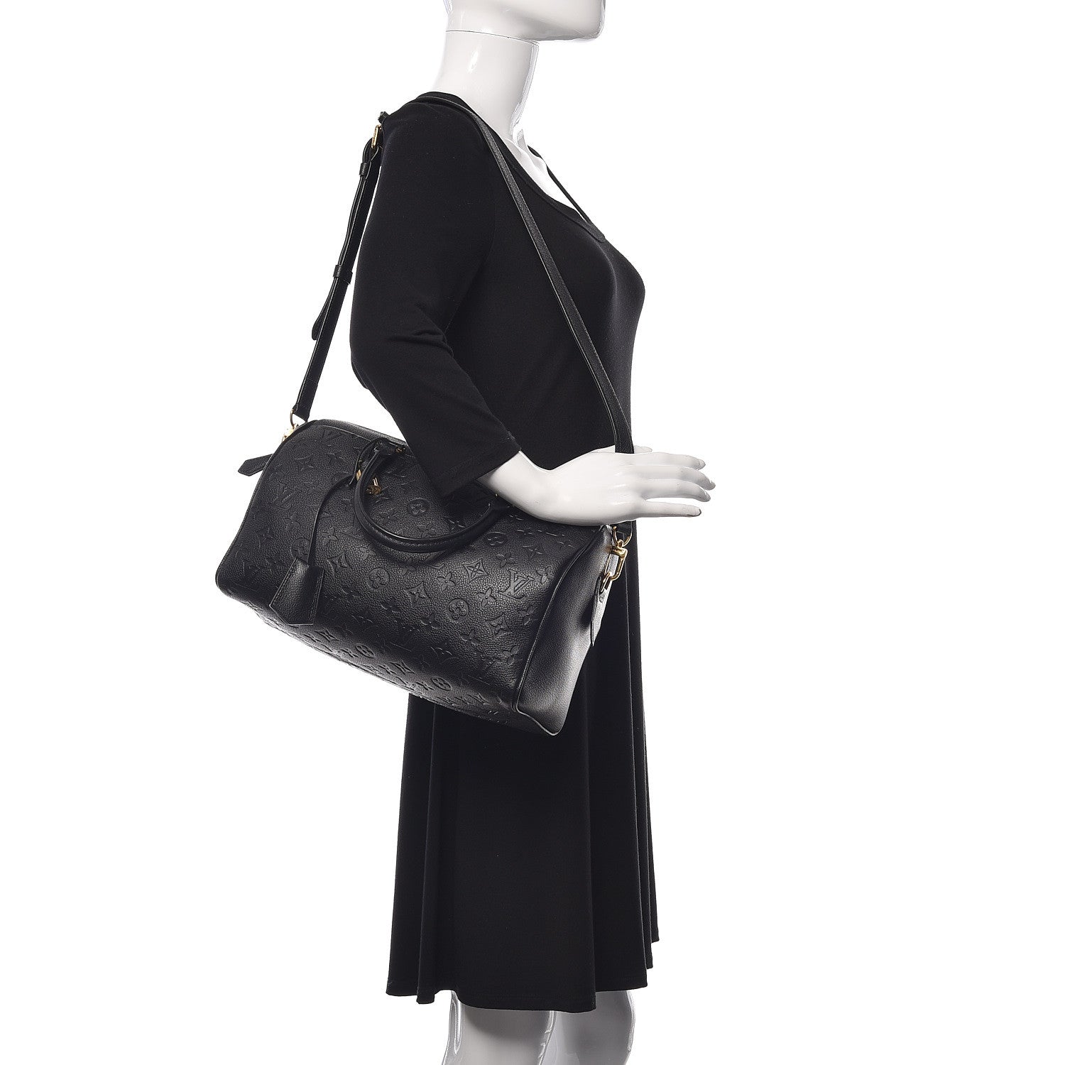 Louis Vuitton Empreinte Speedy Bandouliere 30 NM Black 3 of 11