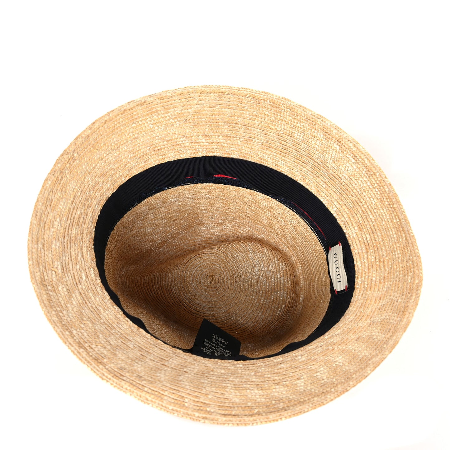 Abaca Straw Web Fedora Hat L