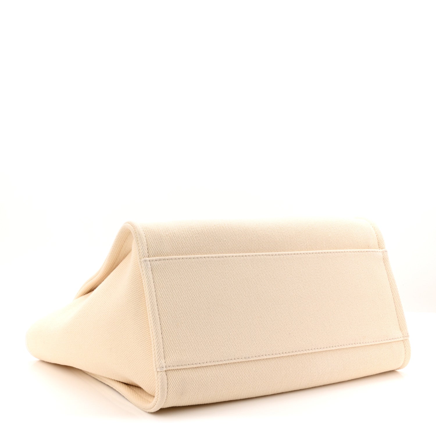 Chanel Canvas Pearl Large Deauville Tote Ecru Beige 4 of 10