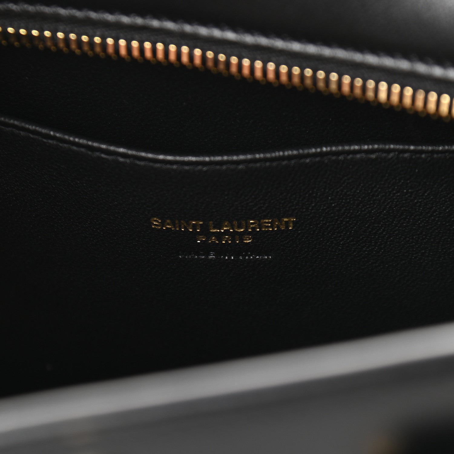 Saint Laurent Calfskin Monogram Baby Cabas Black 5 of 7