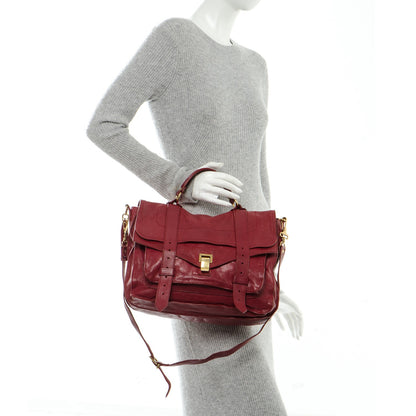 Proenza Schouler Lambskin Medium PS1 Satchel Chianti 2 of 11