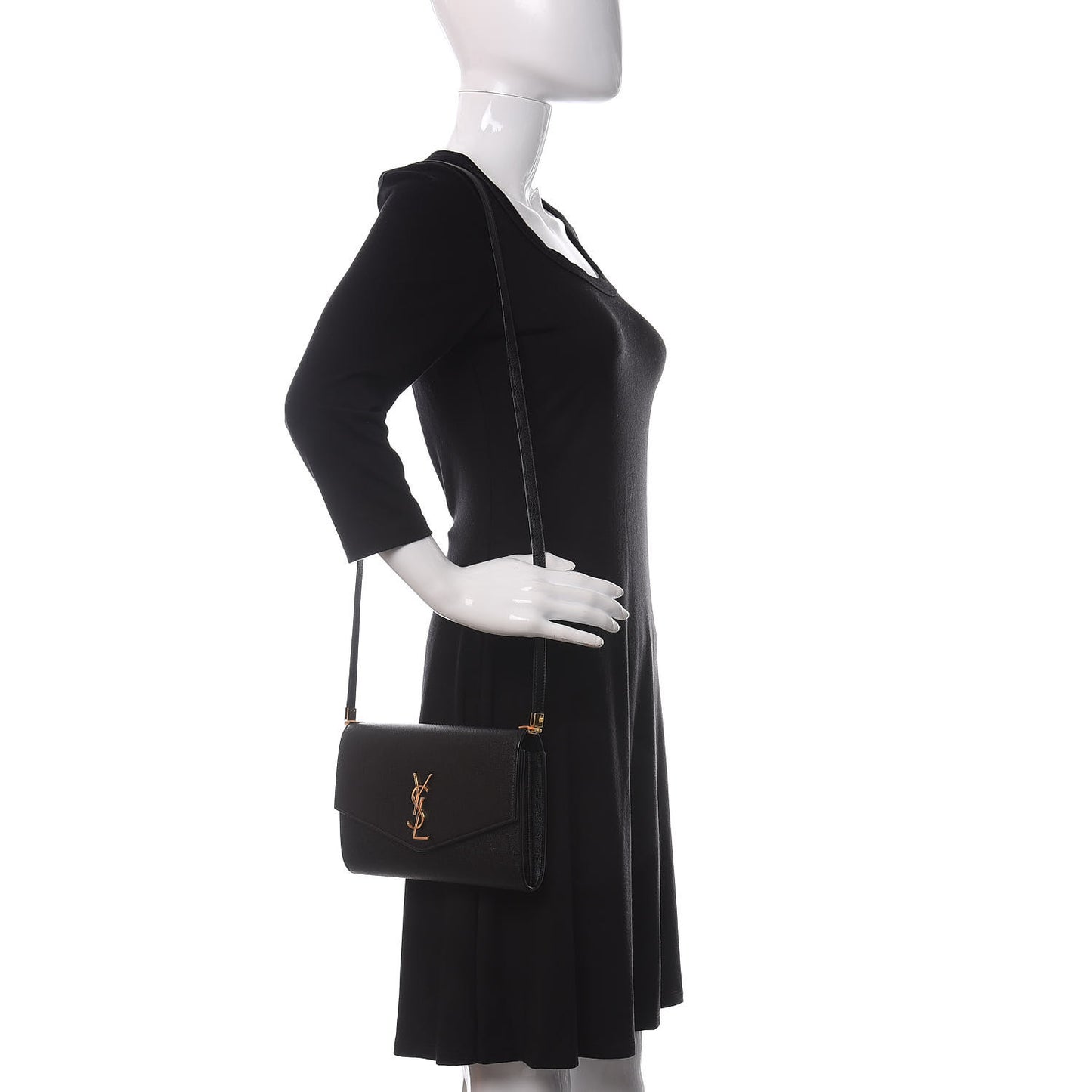 Grain De Poudre Mini Uptown Crossbody Bag Black
