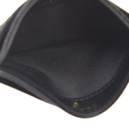 Chanel Caviar Camellia Embossed Card Holder Black 5 of 9