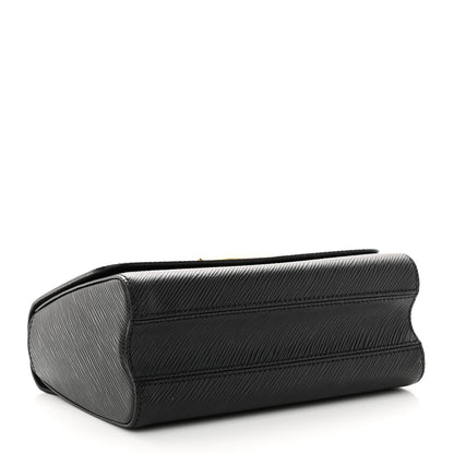 Louis Vuitton Epi Twist Monogram Flower Chain Shoulder Bag MM Black 5 of 11