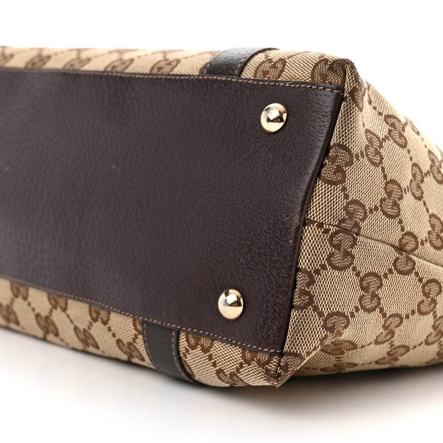 Monogram Medium Abbey Tote Dark Brown