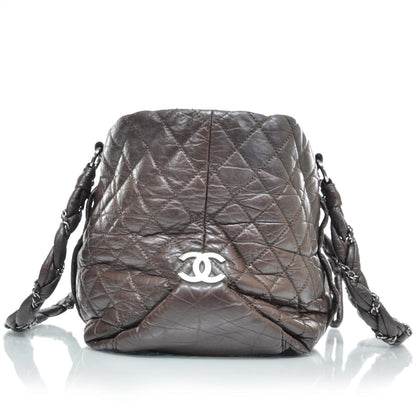 Chanel Ligne Lady Braid XL Tote Brown 4 of 9